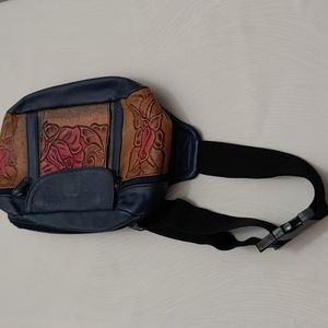 Leather Women's Belt Bag with adjustable strap